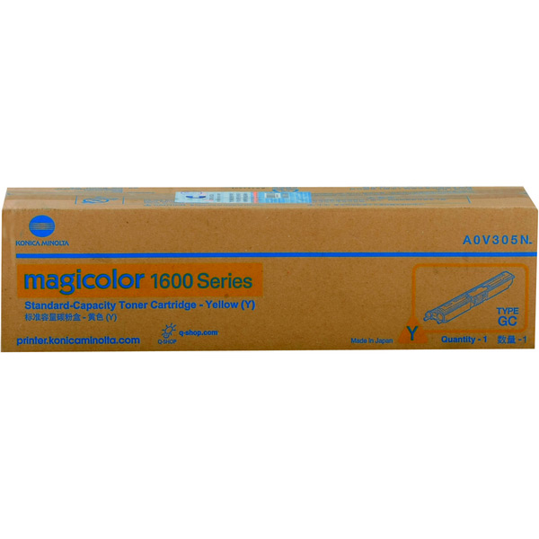 柯尼卡美能达1600系列代码A0V3-05N黄色墨粉（适用1