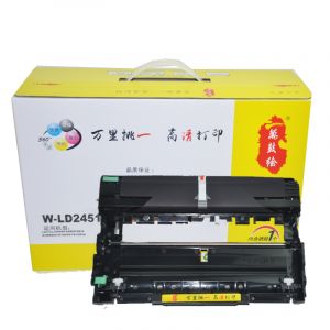 萬鼓绘W-LD2451黑色硒鼓12000页适用机型联想LJ2