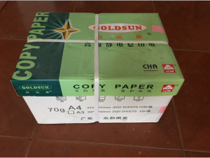 众和A4/70G复印纸500张/包10包/箱粉红色