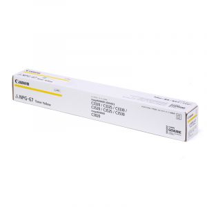 佳能（Canon）NPG-67Y墨粉原装黄色墨粉盒(适用佳能