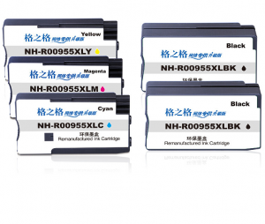 格之格955XL墨盒4色5支装适用惠普87208210772