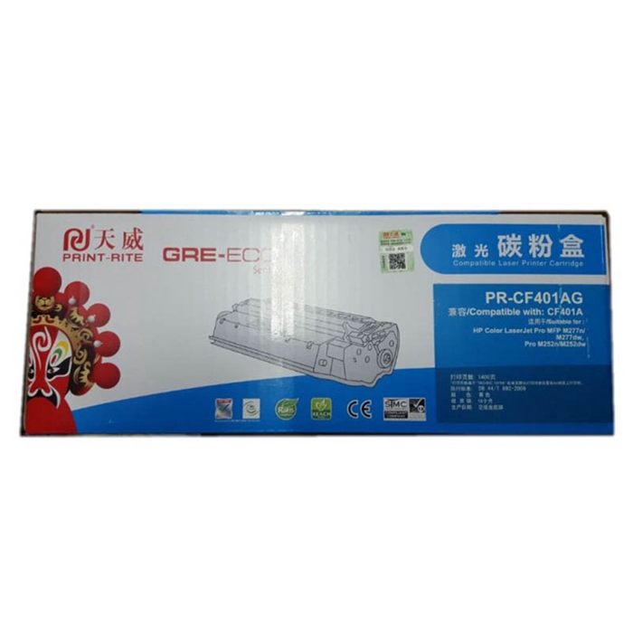 天威(PrintRite)CF401A青色硒鼓