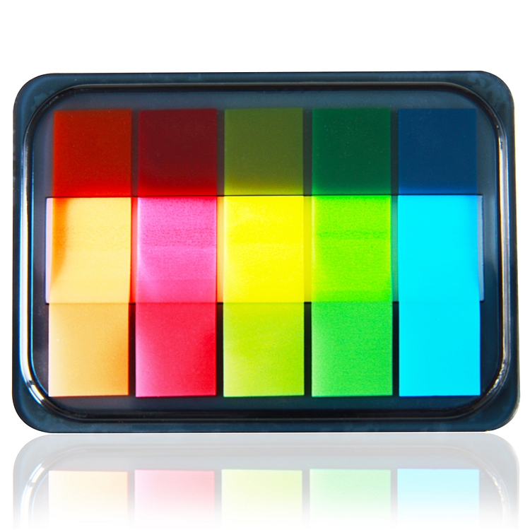 得力9060指示标签12*44mm(混)(袋)