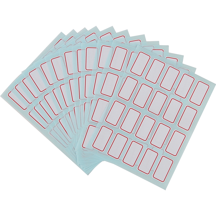 得力6416自粘性标贴(14*25mm白色)(个)