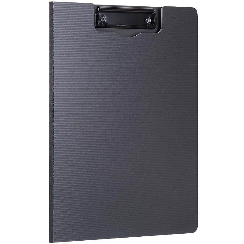 得力5016竖式折页板夹 灰 (单位：个)