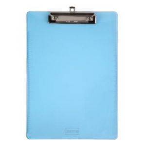 齐心A744便携式书写板夹A4竖式蓝色