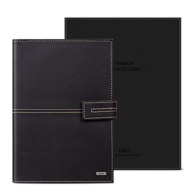 得力(deli)3158精装办公活页皮面本/记事本万用手册（