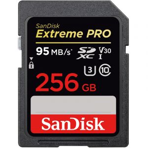 闪迪（SanDisk）256GB读速95MB/s写速90MB/s至尊超极速SDXCUHS-I存储卡V30U3Class10SD卡