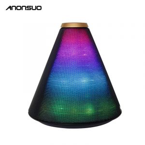 Anonsuo/阿隆索炫彩蓝牙音箱七彩灯发光炫彩LED音箱DS-1507黑色