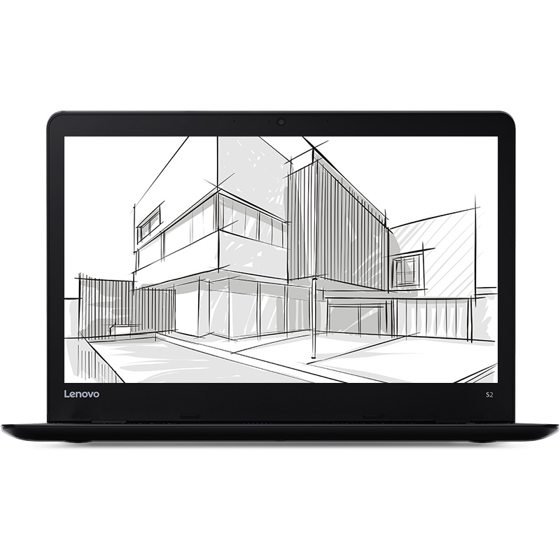 联想S2-08CDI7-7500U/8G/256/w10/office/黑