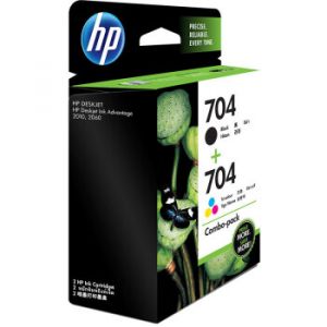 惠普704黑彩套装F6V33AA适用于：Deskjet20102060
