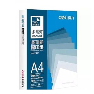 得力3485多瑙河复印纸A480g500张/包5包/箱（计价单位：箱