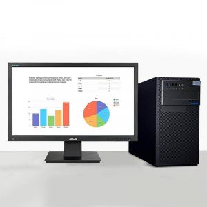 华硕台式机D520MT-I3C14004（I3-7100/4G/1TB/集成