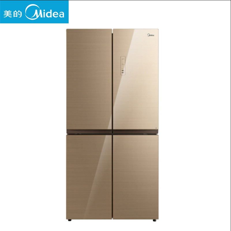 美的（Midea）456升十字对开门铂金净味风冷无霜玻璃面板电冰箱BCD-4