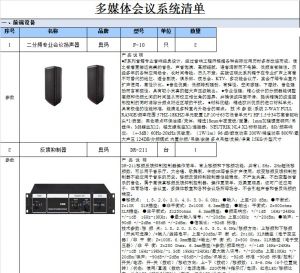 多媒体会议系统