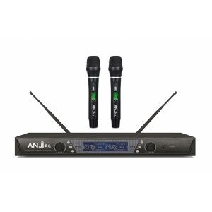 安几（anji）VM100一拖二无线会议话筒