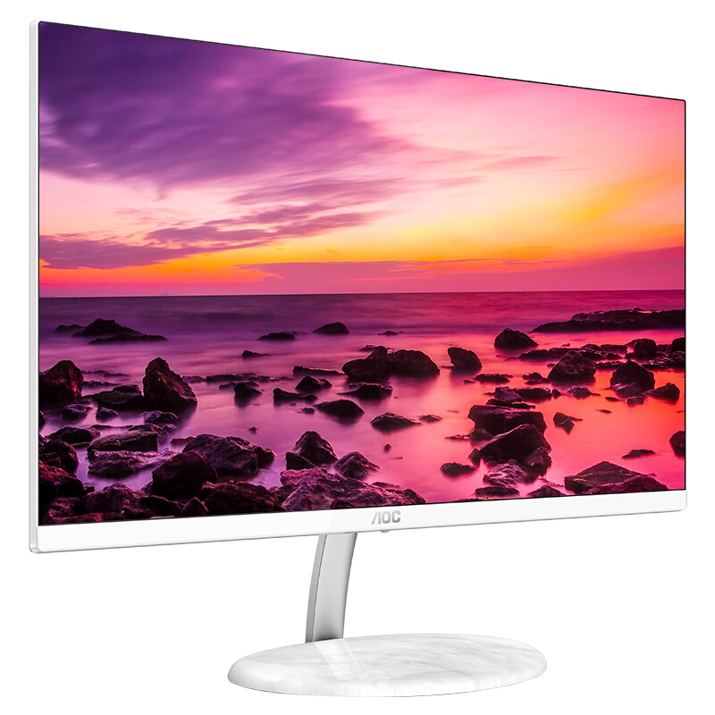 AOC23.8英寸IPS广视角三边微边框高清接口节能低蓝光不闪屏液晶