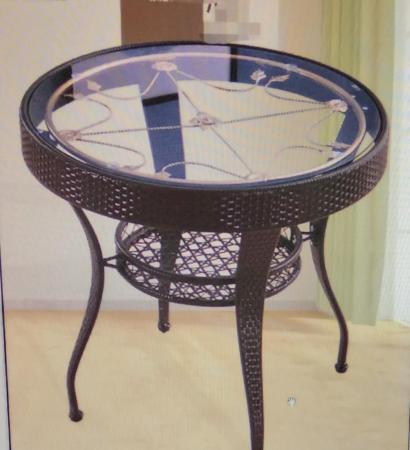 优喜乐玻璃圆桌GJ-2516