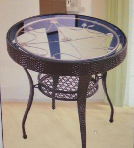 优喜乐玻璃圆桌GJ-2516